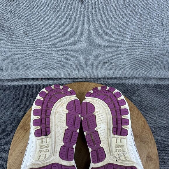 Brooks Ghost 12 Running Shoes Womens Size 10 White Gray Purple Cushion - Picture 9 of 11